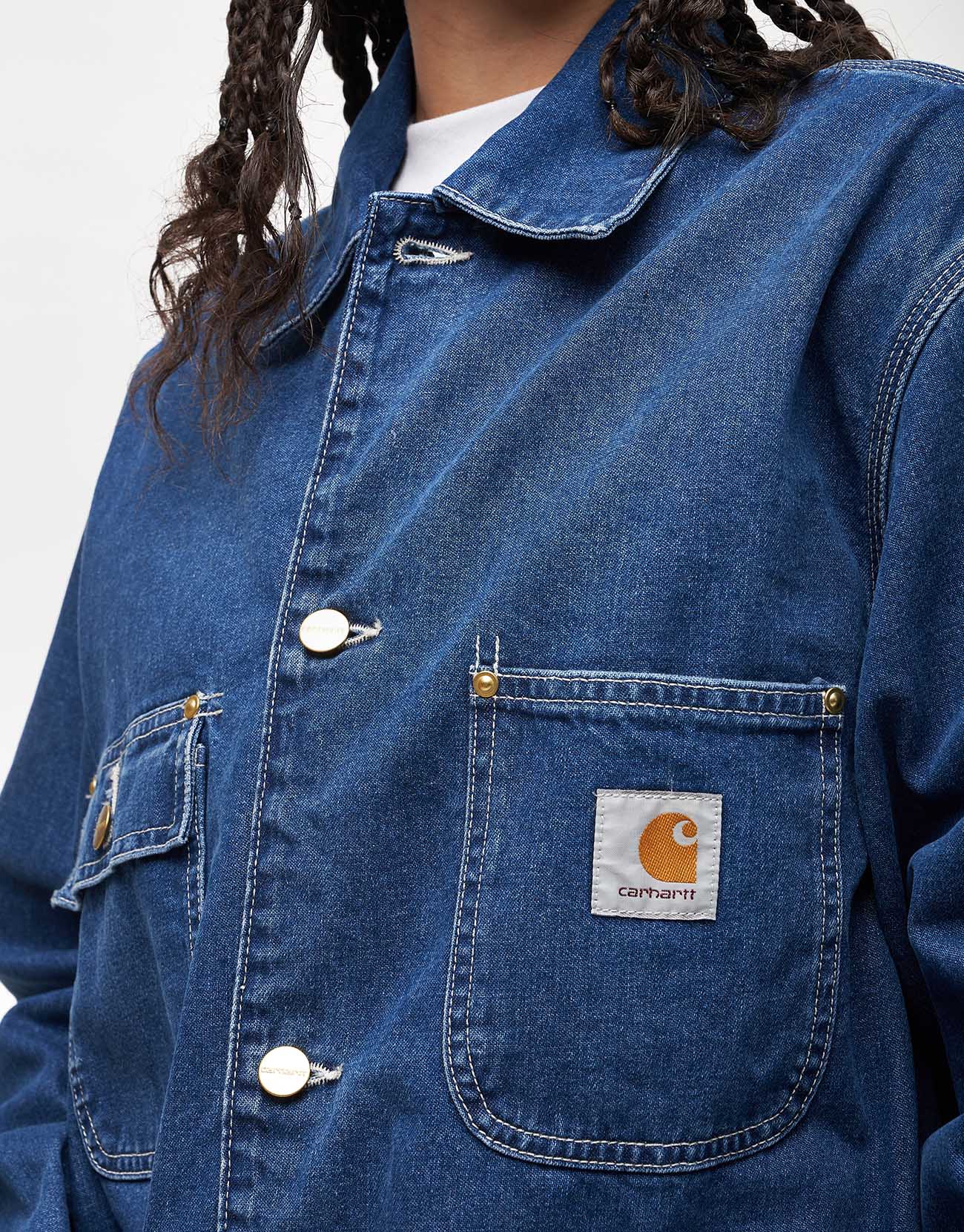 Carhartt WIP OG Chore Coat - Blue (Stone Washed) | Route One