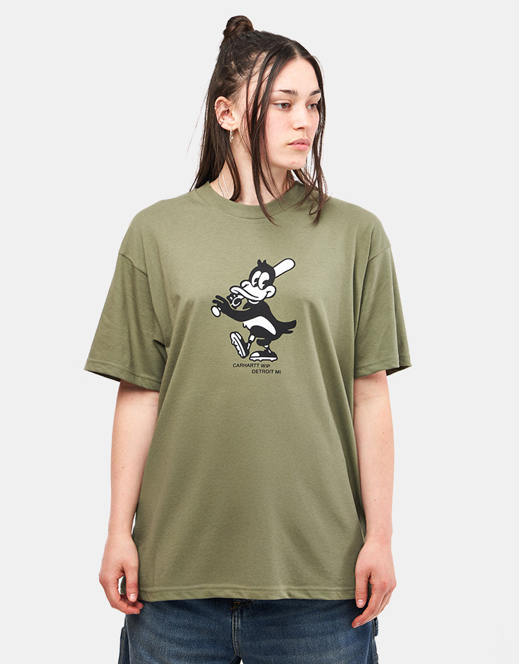 ★ドイツ発*carhartt WIP*新作* Run Tシャツ/DOLLAR GREEN★ Carhartt WIP S/S Home Run T-Shirt, Dollar Green | Official