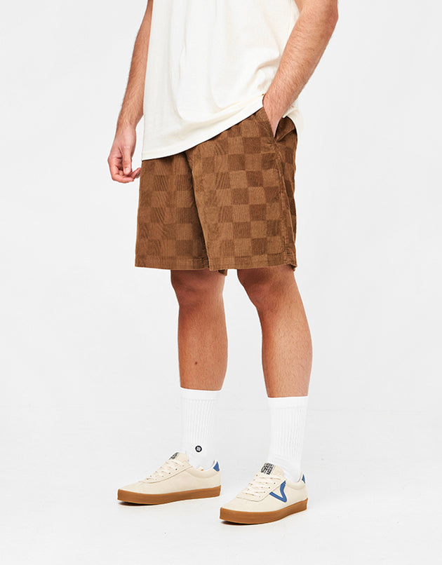 Vans Range Checkerboard Cord Loose Short - Sepia