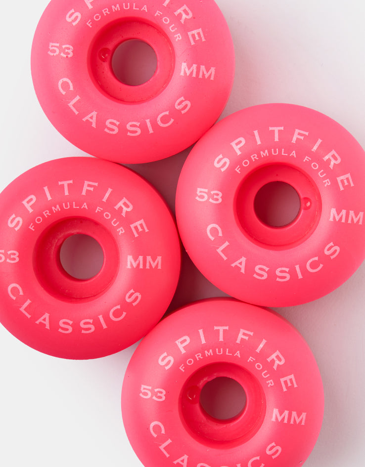 Spitfire Neon Formula Four Classic 99d Skateboard Wheels - 53mm