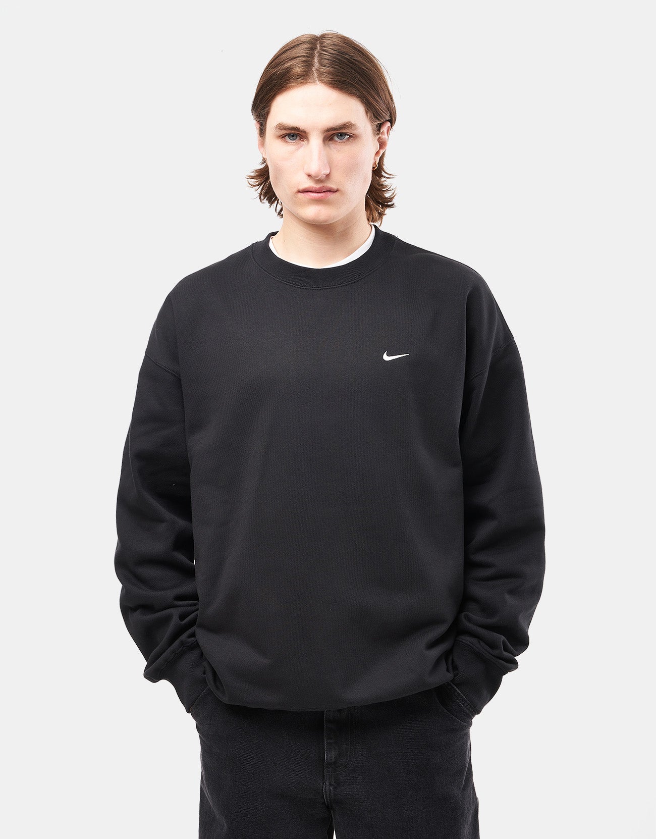 black crewneck nike
