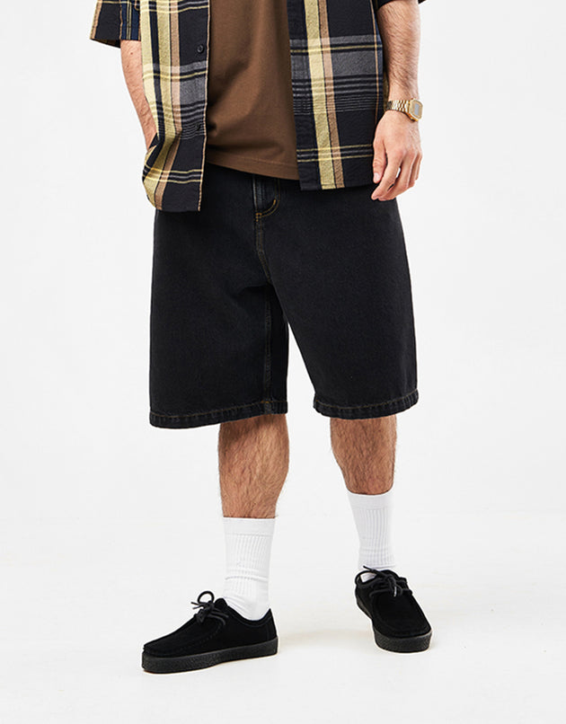 Carhartt WIP Brandon Short - Black (Stone Washed)