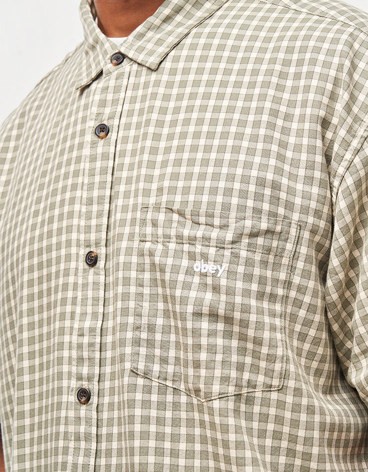 Obey Bigwig Otis Woven S/S Shirt - Birch Multi – Route One