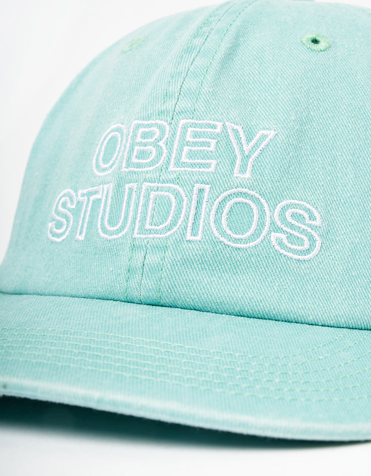 Obey Pigment Obey Studios 6 Panel Strapback Cap - Pigment Surf
