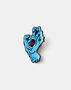 Santa Cruz Screaming Hand Pin Badge - Blue