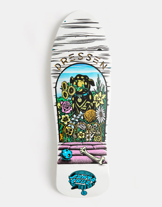 Santa Cruz Dressen Pup Reissue Skateboard Deck - 9.5"