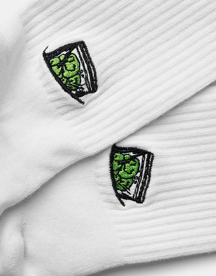 Route One Stash Crew Socks - White
