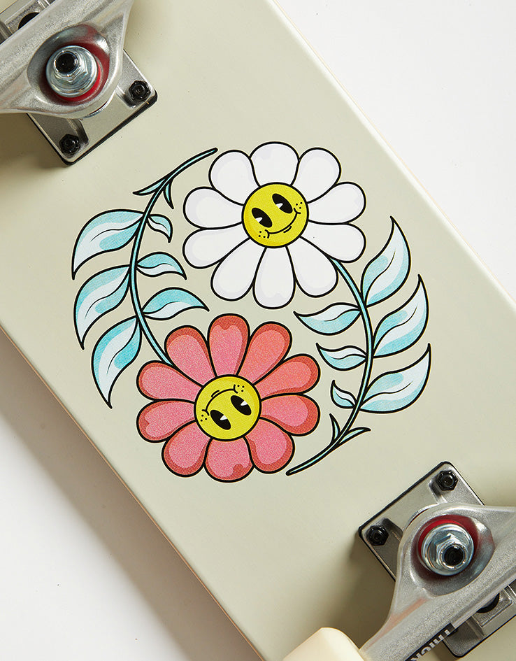Tricks Yin Yang Flowers Mini Complete Skateboard - 7.87" x 24.21"