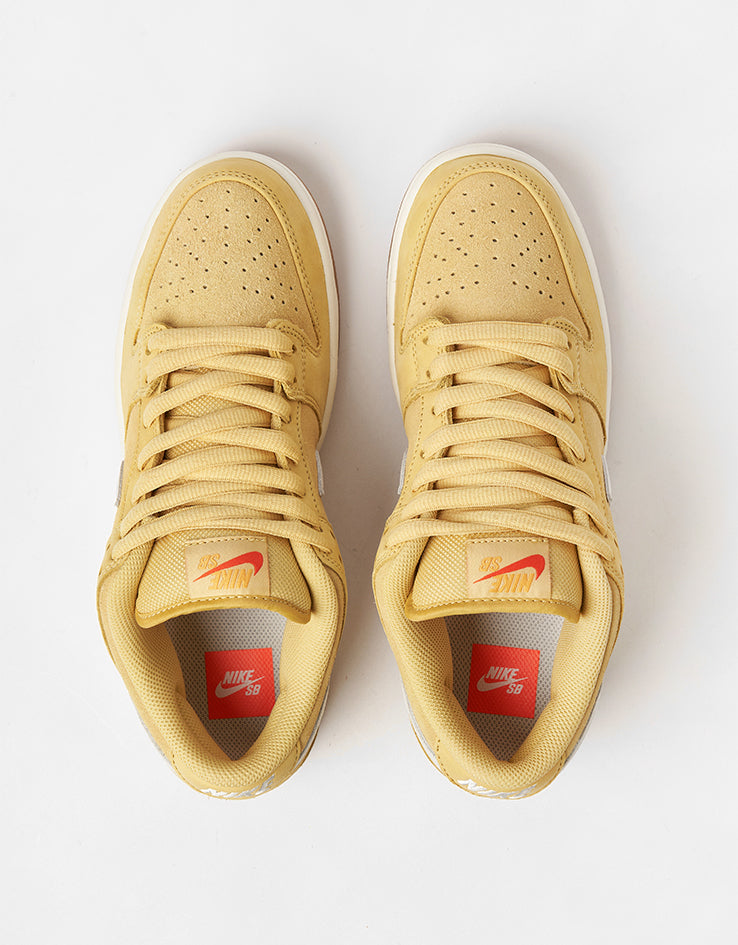 Nike SB Dunk Low Pro ISO Skate Shoes - Saturn Gold/Sail-Saturn