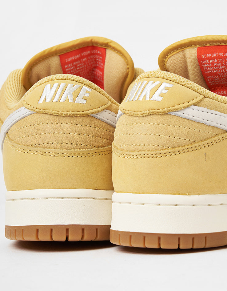 Nike SB Dunk Low Pro ISO Skate Shoes - Saturn Gold/Sail-Saturn