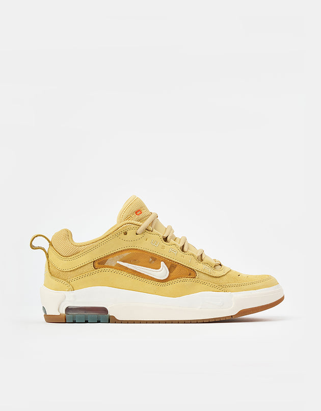 Nike SB Air Max Ishod ISO Skate Shoes - Saturn Gold/Sail-Saturn Gold-Solar