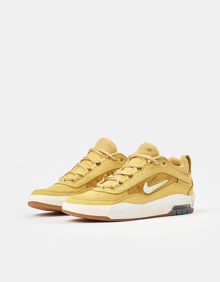 Nike SB Air Max Ishod ISO Skate Shoes - Saturn Gold/Sail-Saturn Gold-Solar