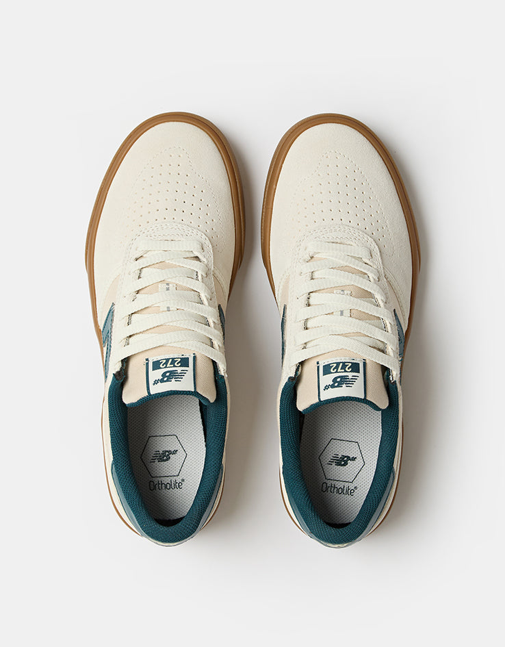 New Balance Numeric 272 Skate Shoes - Sea Salt/Teal
