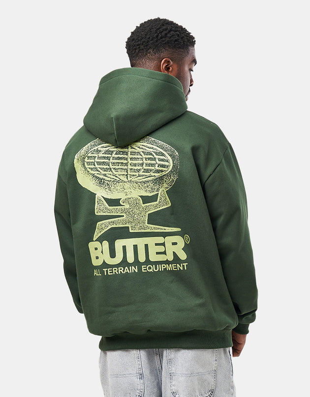Butter Goods Terrain Pullover Hoodie - Bottle Green