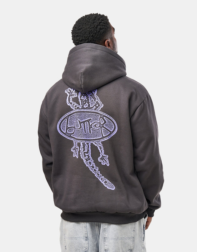 Butter Goods Wipeout Pullover Hoodie - Washed Black