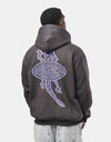 Butter Goods Wipeout Pullover Hoodie - Washed Black