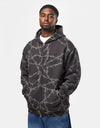 Butter Goods Wired Zip-Thru Hoodie - Charcoal