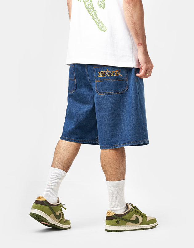 Butter Goods Encounter Denim Short - Washed Slub Blue