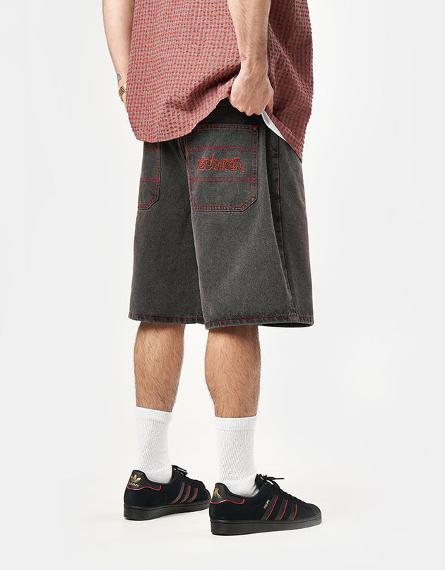 Butter Goods Encounter Denim Short - Tinted Washed Black