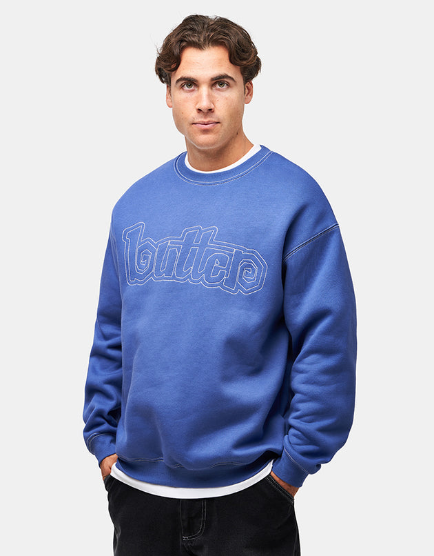 Butter Goods Swirl Crewneck - Ocean
