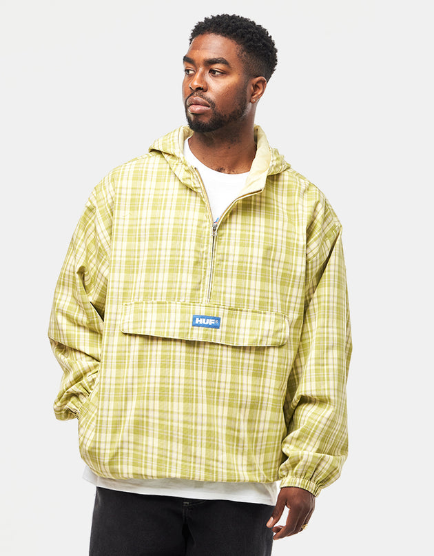 HUF Rivington Plaid Anorak - Tarragon