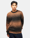 Route One Ombre Wool Blend Crew Knit - Brown