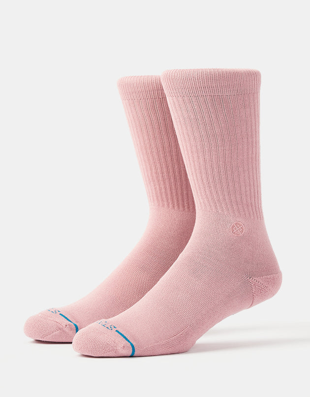 Stance Icon Crew Socks - Dusty Rose