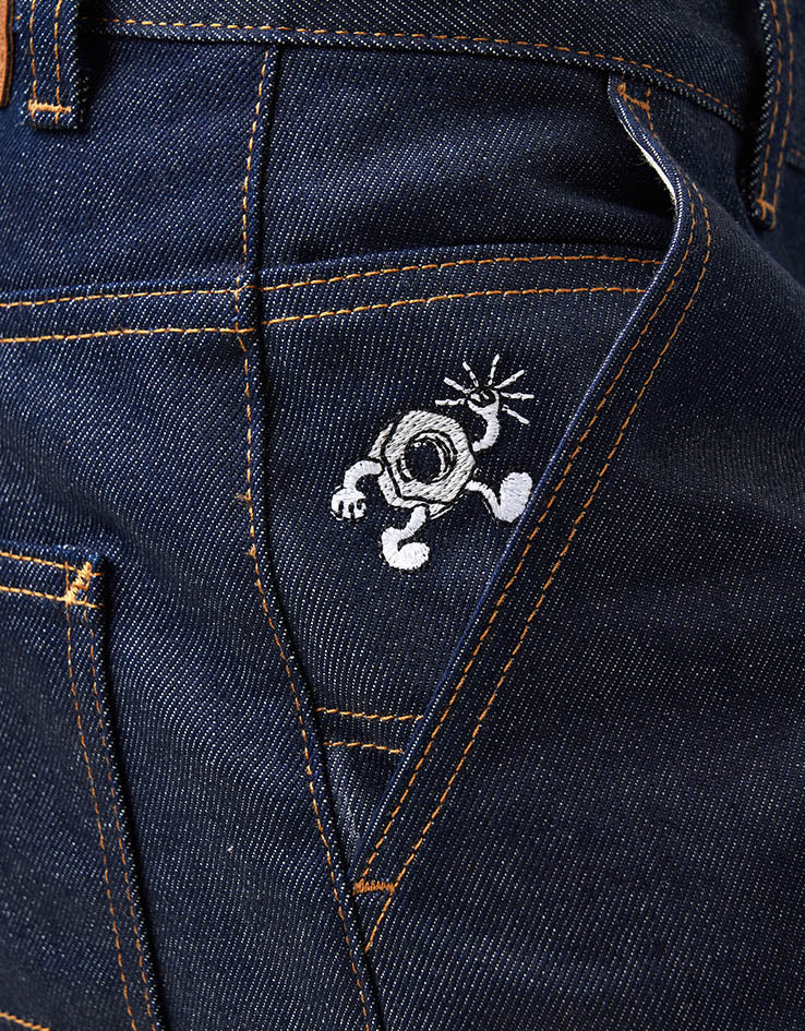 Route One Super Baggy Jorts - Raw Denim