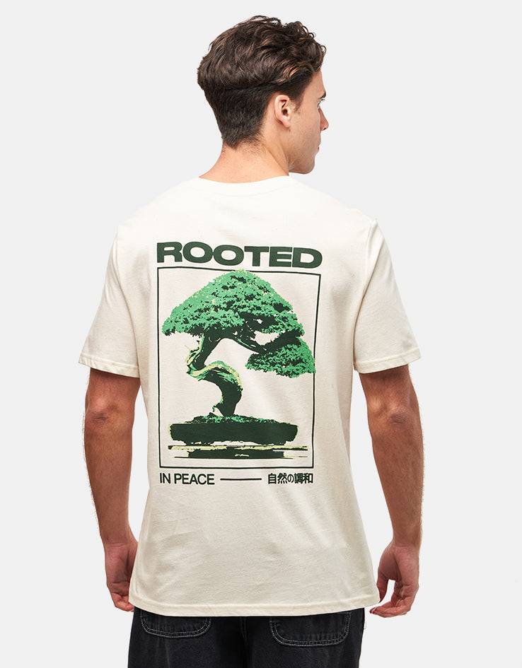 Route One Rooted Organic T-Shirt - Natural Raw