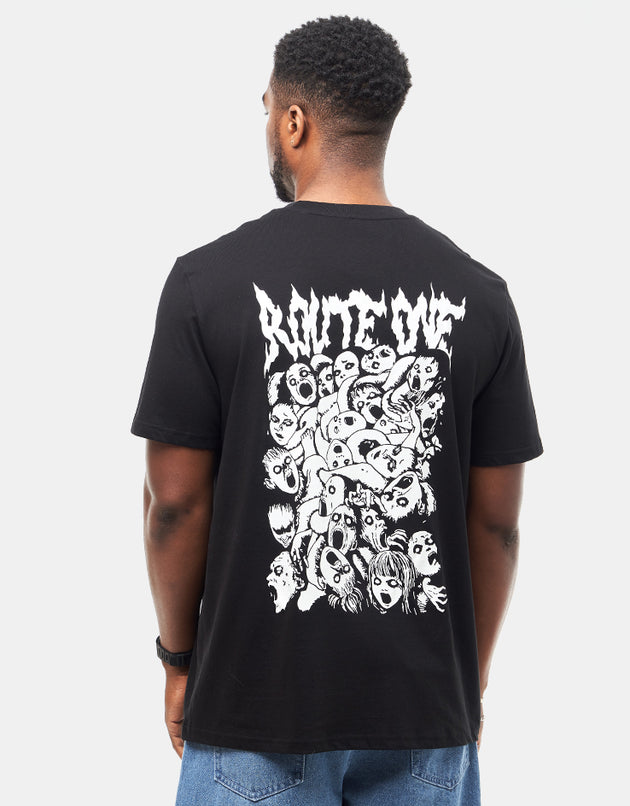 Route One Jigoku Organic T-Shirt - Black