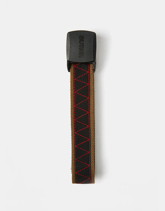 Butter Goods Equipment Woven Web Belt - Coffee