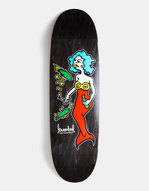 Krooked Gonz Mermaid Skateboard Deck - 9.1"
