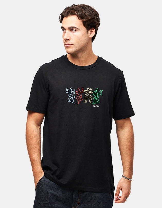Route One Groovin' Organic T-Shirt - Black