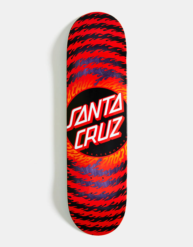 Santa Cruz Flame Ringed Dot Skateboard Deck - 8.5"