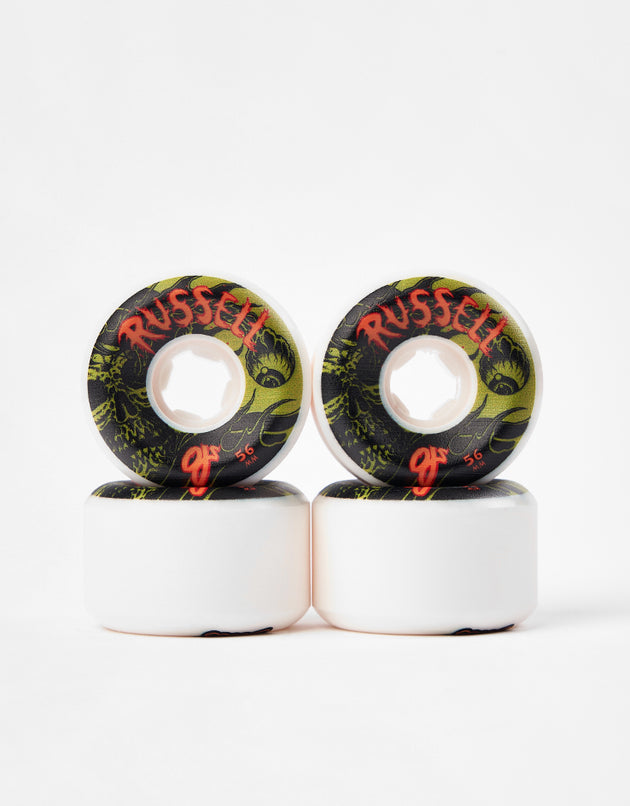 OJ Russell Optic Nightmare Elite Hardline 99a Skateboard Wheels - 56mm