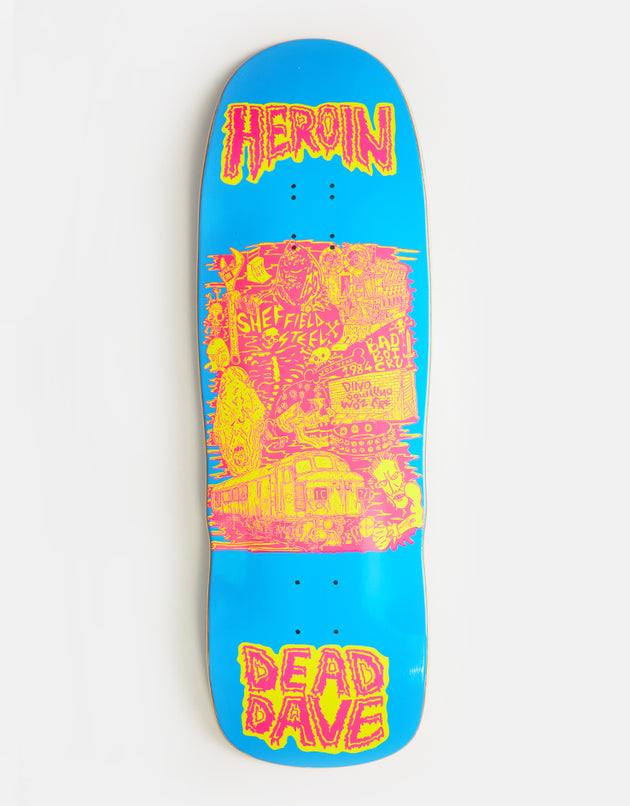 Heroin Dead Dave Allegory of Fear Skateboard Deck - 10.1”