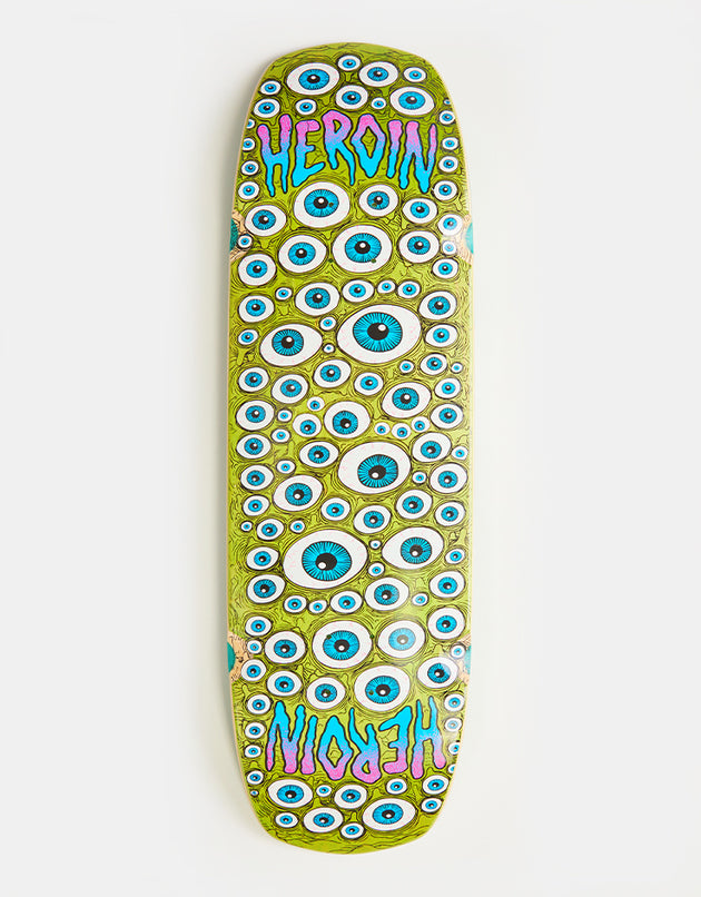 Heroin Seeing Double Shovel Skateboard Deck - 9.5”