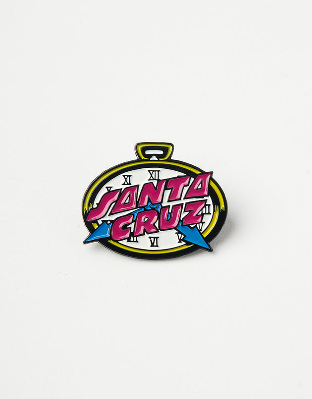 Santa Cruz Grabke Clock Dot Pin Badge - Multi
