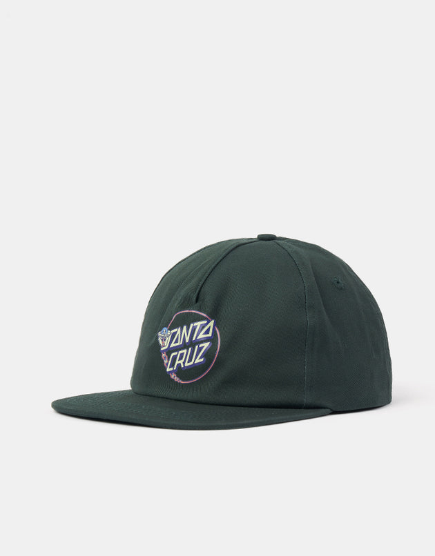 Santa Cruz Winkowski UFO Dot Snapback Cap - Cosmic Teal