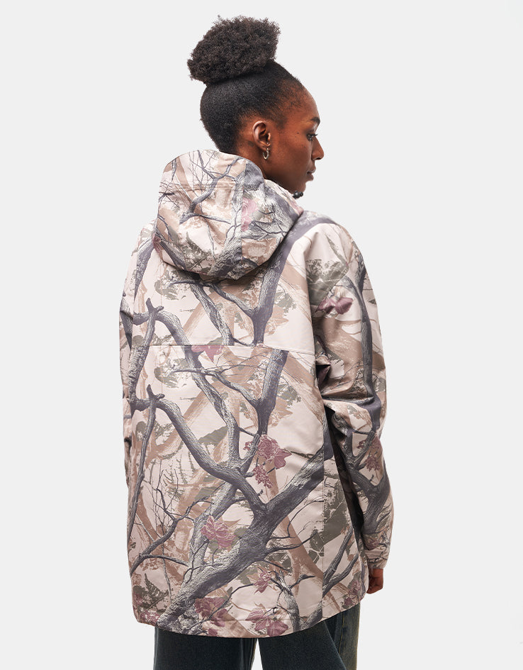 Tree Design Track Jacket Route One Explorer Jacket - Tree Camo (Brown)