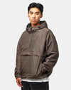 Route One Pullover Anorak - Brown (Checked)