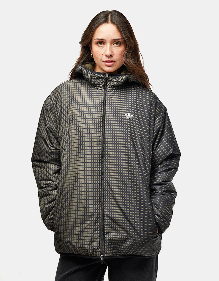 adidas Gatsele Track Jacket - Olive Strata/White