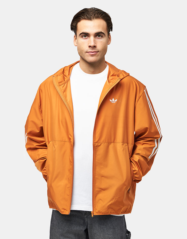 adidas Windbreaker Jacket - Rustic Orange/White