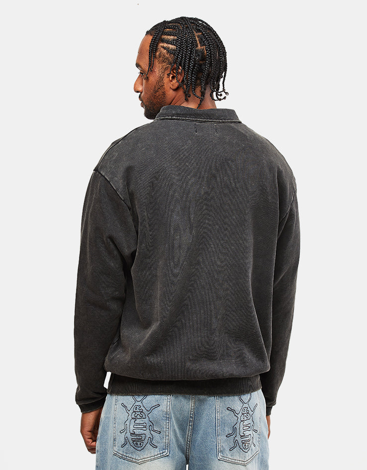 トップス butter goods Butter Goods Corp 1/4 Zip Pullover - Black – Route One