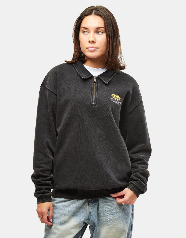 Butter Goods Corp 1/4 Zip Pullover - Black – Route One