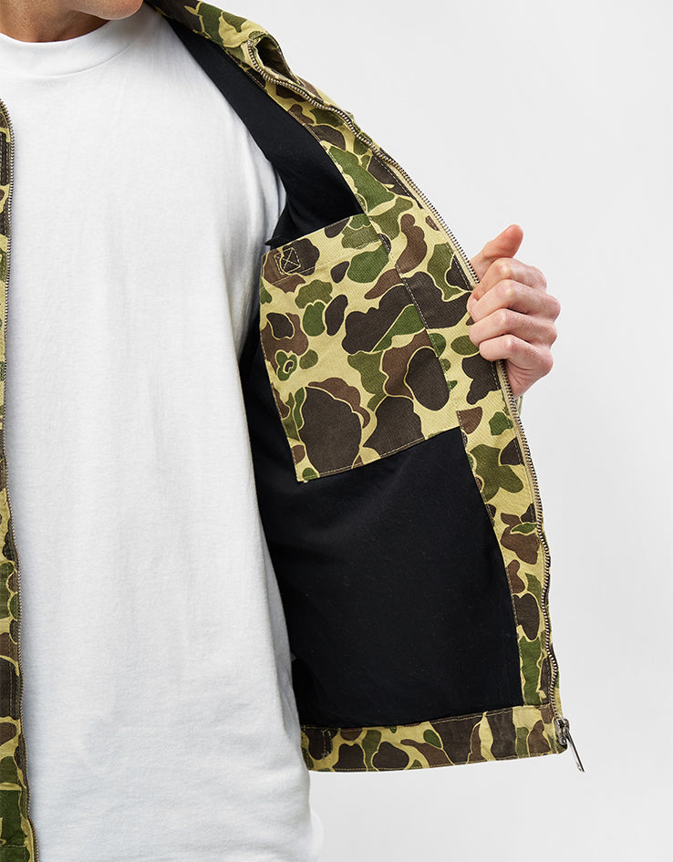 ジャケット・アウター Carhartt WIP DUCK DETROIT JACKET Camo Carhartt WIP Duck Detroit Jacket, Camo Duck, Green | Official