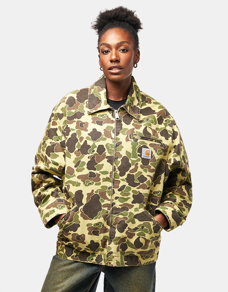 ジャケット・アウター Carhartt Detroit Jacket Duck Green Camo Carhartt WIP Duck Detroit Jacket, Camo Duck, Green | Official