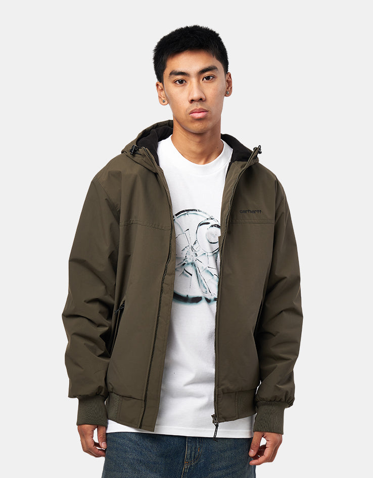 Carhartt WIP Hooded Sail Jacket - Cypress/Black – Route One