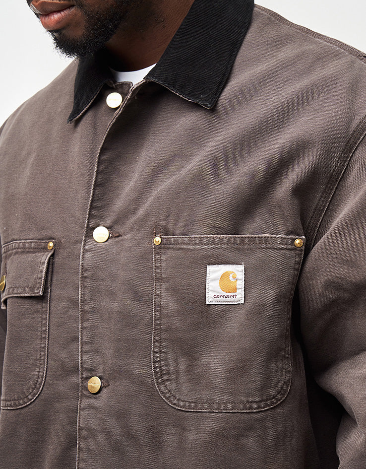 Carhartt WIP OG Chore Coat - Tobacco/Black (Stone Canvas) – Route One