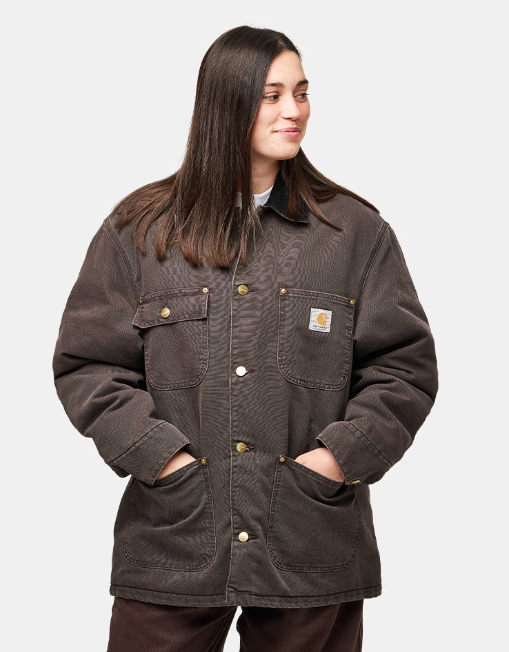 Carhartt WIP OG Chore Coat - Tobacco/Black (Stone Canvas) – Route One